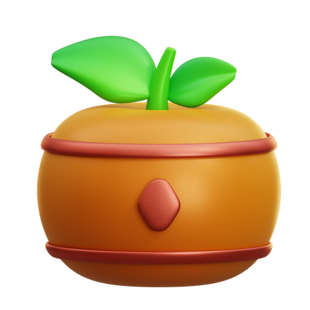 Orangenfrucht  3D Icon