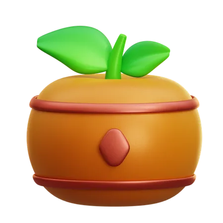 Orangenfrucht  3D Icon