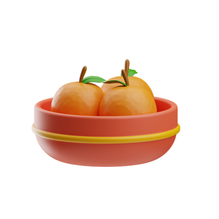 Orangenfrucht  3D Icon