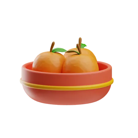 Orangenfrucht  3D Icon