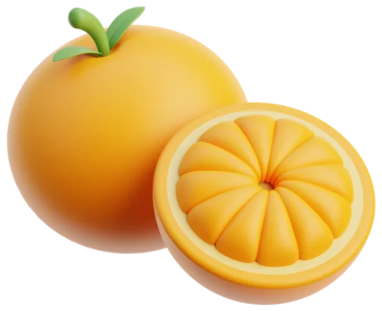 Orangenfrucht  3D Icon