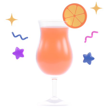 Orangensaft  3D Icon