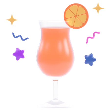 Orangensaft  3D Icon