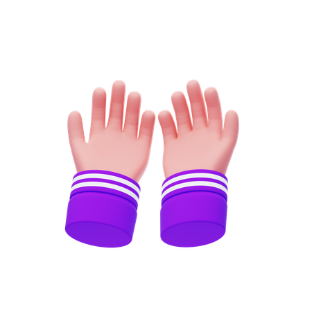 Rezar gesto com a mão  3D Icon