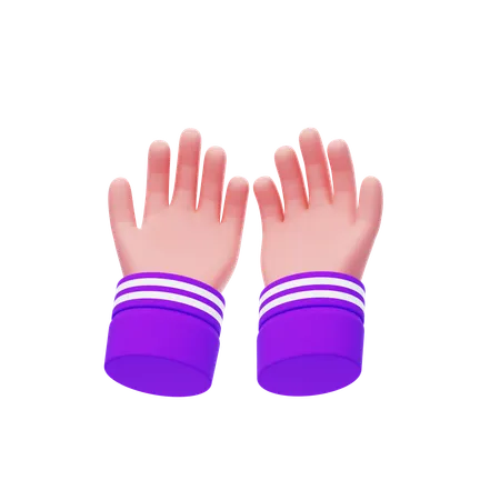 Rezar gesto com a mão  3D Icon