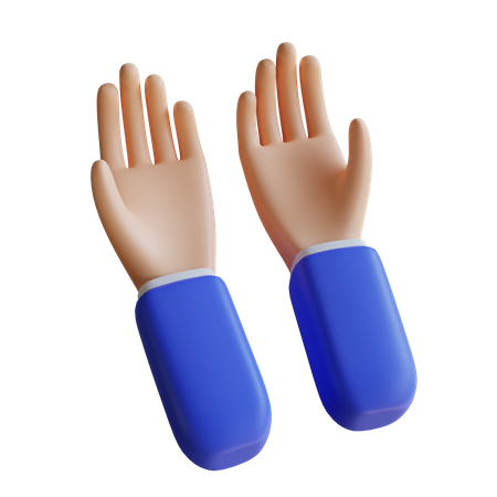 Rezar gesto com a mão  3D Illustration