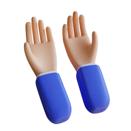 Rezar gesto com a mão  3D Illustration