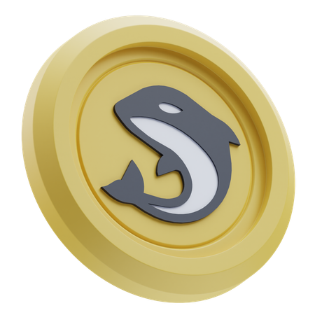 Criptomoeda orca  3D Icon