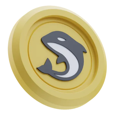 Criptomoeda orca  3D Icon