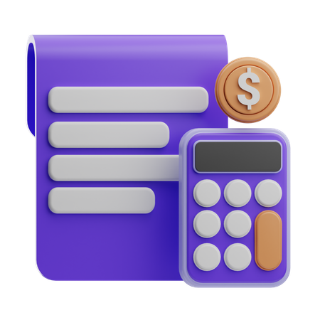 Orçamento  3D Icon