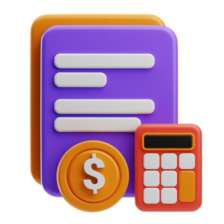 Orçamento  3D Icon
