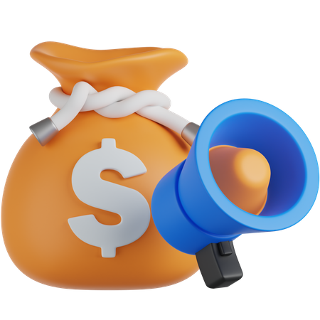 Orçamento de marketing  3D Icon