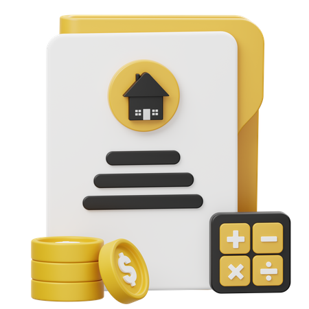 Orçamento de propriedade  3D Icon