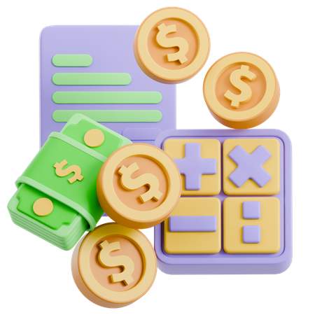 Orcamento financeiro  3D Icon