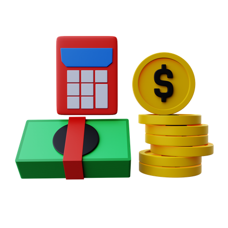 Orcamento financeiro  3D Illustration