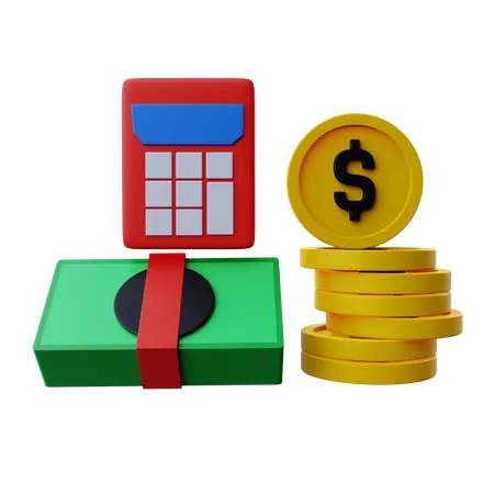 Orcamento financeiro  3D Illustration