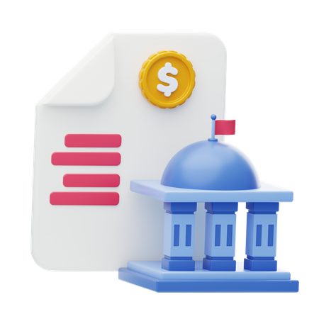 Orçamento governamental  3D Icon