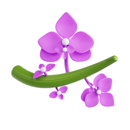 Orchidée  3D Icon