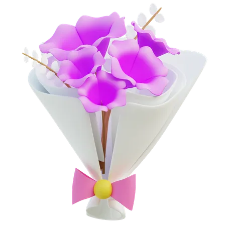 Orchidée rose  3D Icon