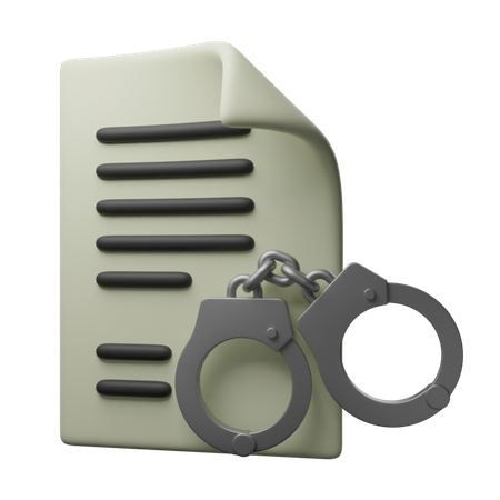 Orden de arresto  3D Icon
