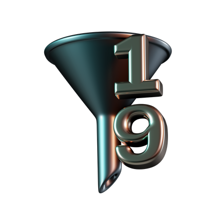 Ordenar número em ordem crescente  3D Icon