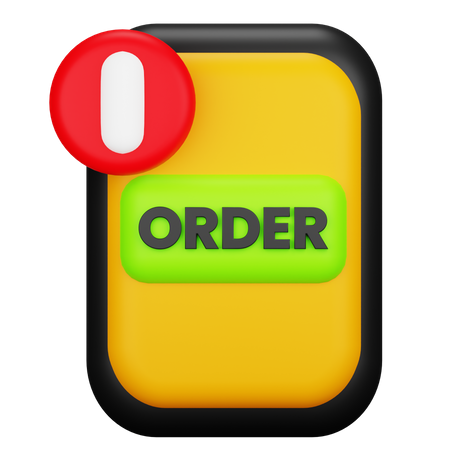 Order  3D Icon