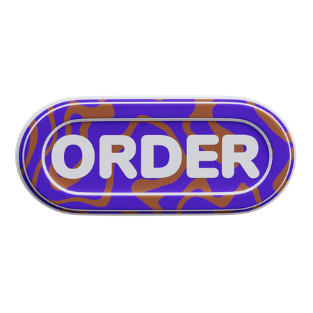 Order Button  3D Icon