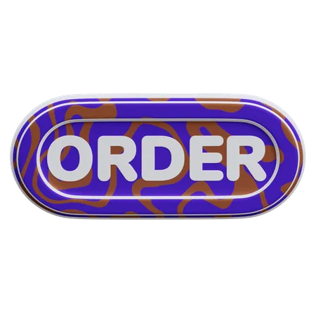 Order Button  3D Icon