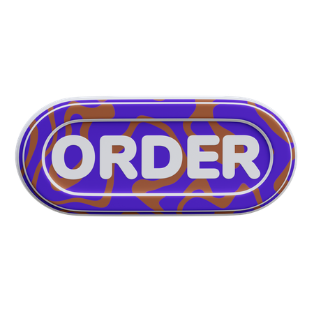 Order Button  3D Icon