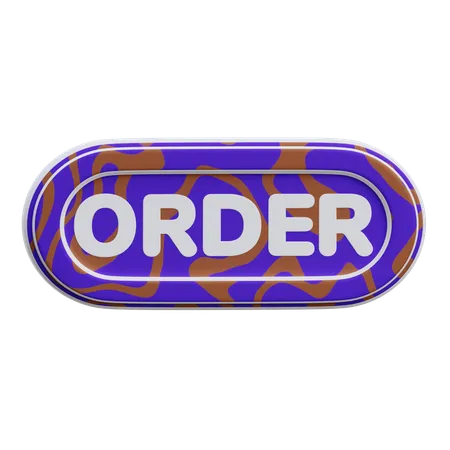 Order Button  3D Icon