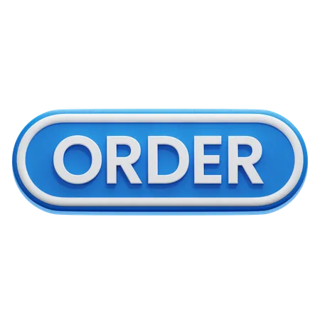 Order Button  3D Icon