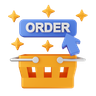 order button 3d logo