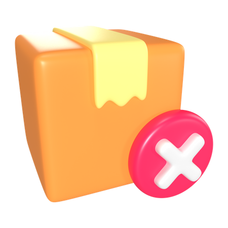 Order Cancel  3D Icon