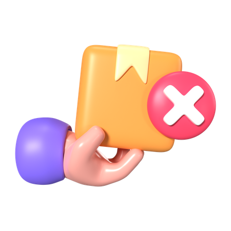 Order Cancel  3D Icon