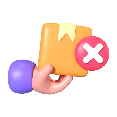 Order Cancel  3D Icon