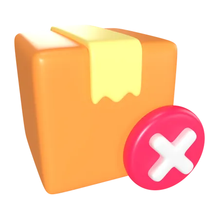 This Is Order Cancel 3 D Render Illustration Icon High Resolution Png File Isolated On Transparent Background Available 3 D Model File Format BLEND OBJ FBX And GLTF 3D Icon