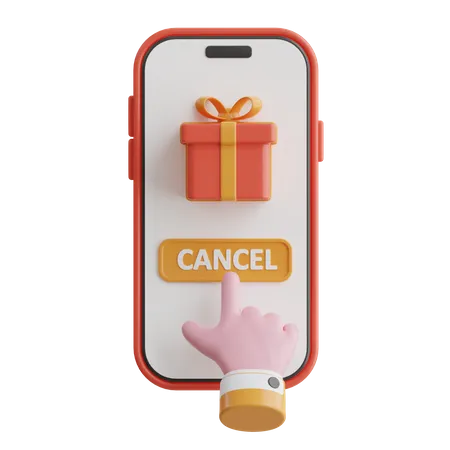 Order Cancellation  3D Icon