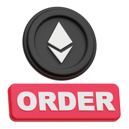 Order Ethereum  3D Icon