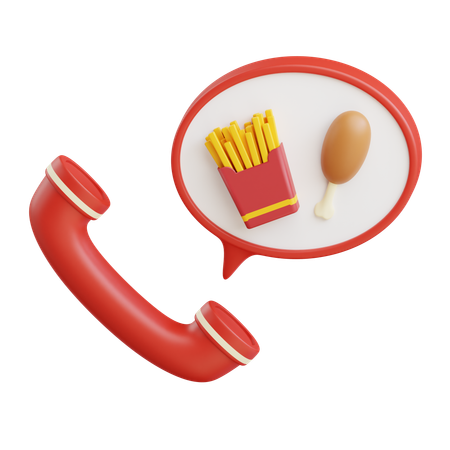 Order Fast Food  3D Icon