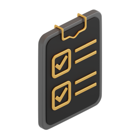 Order List  3D Icon