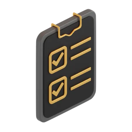 Order List  3D Icon