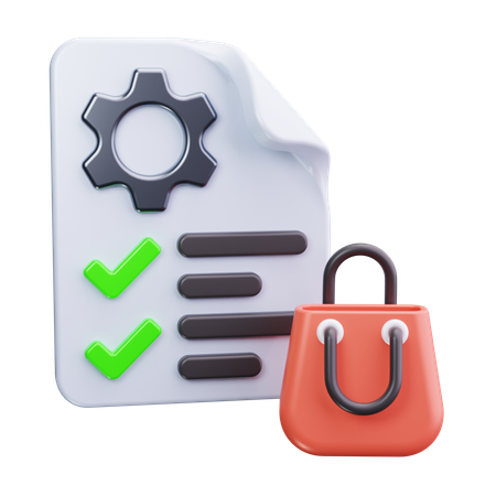 Order Management  3D Icon