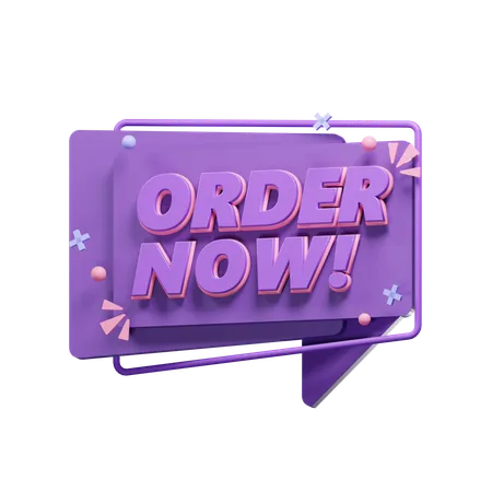 Order-Now  3D Icon