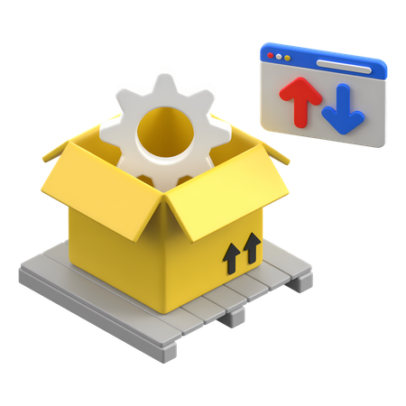 Order Processing  3D Icon