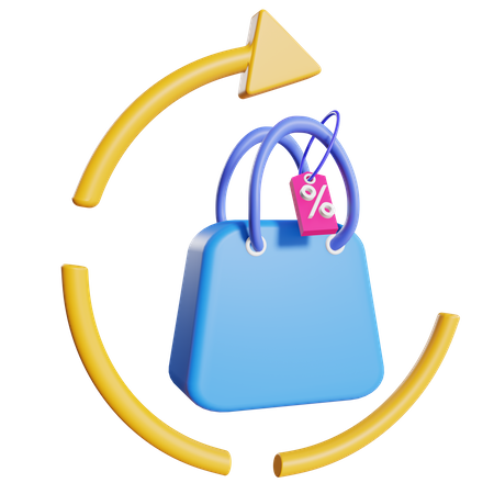 Order return  3D Icon