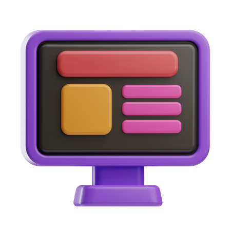 Ordinateur  3D Icon