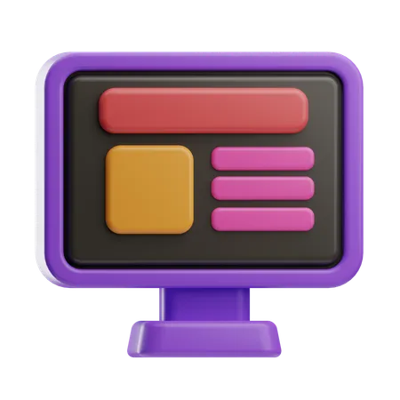 Ordinateur  3D Icon