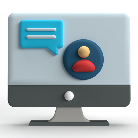 Conversation informatique  3D Icon