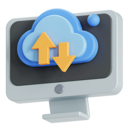 Nuage informatique  3D Icon