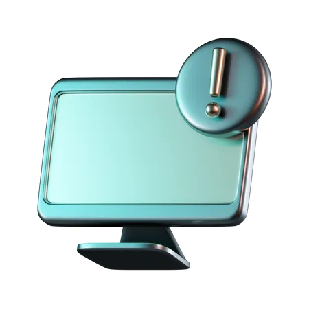 Exclamation informatique  3D Icon